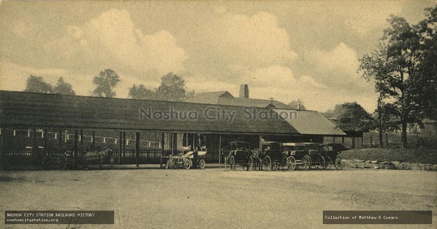 Postcard: Railroad Station, Harrison, New York